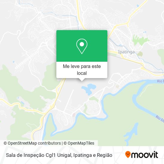 Sala de Inspeção Cgl1 Unigal mapa