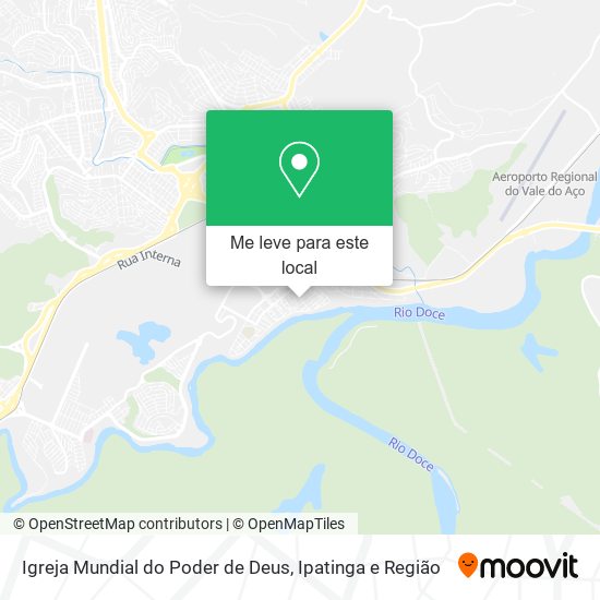 Igreja Mundial do Poder de Deus mapa