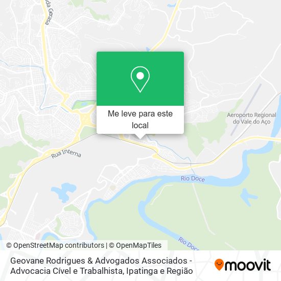 Geovane Rodrigues & Advogados Associados - Advocacia Cível e Trabalhista mapa