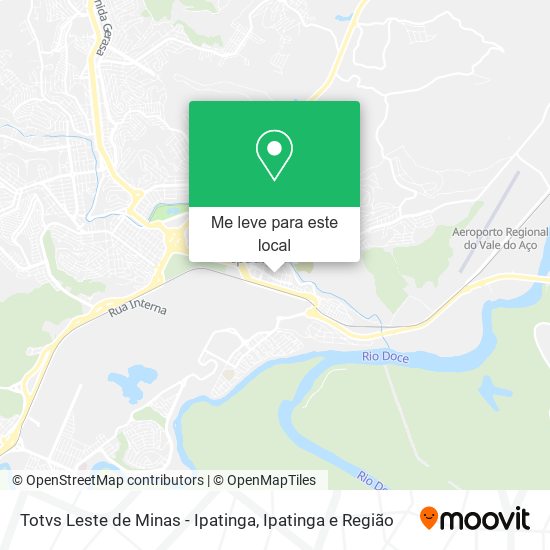 Totvs Leste de Minas - Ipatinga mapa