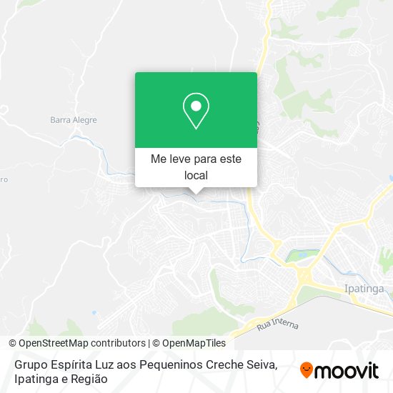 Grupo Espírita Luz aos Pequeninos Creche Seiva mapa