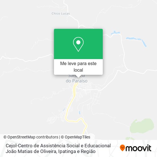 Cejol-Centro de Assistência Social e Educacional João Matias de Oliveira mapa