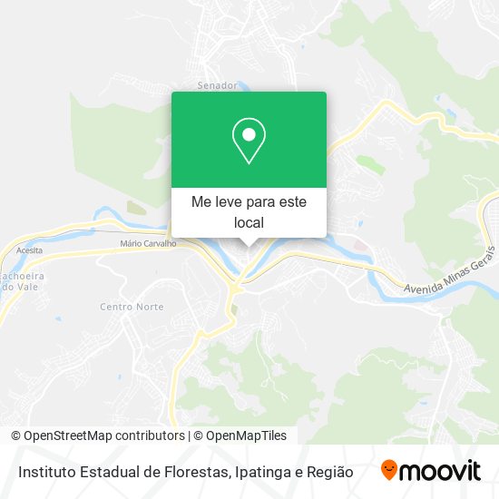 Instituto Estadual de Florestas mapa