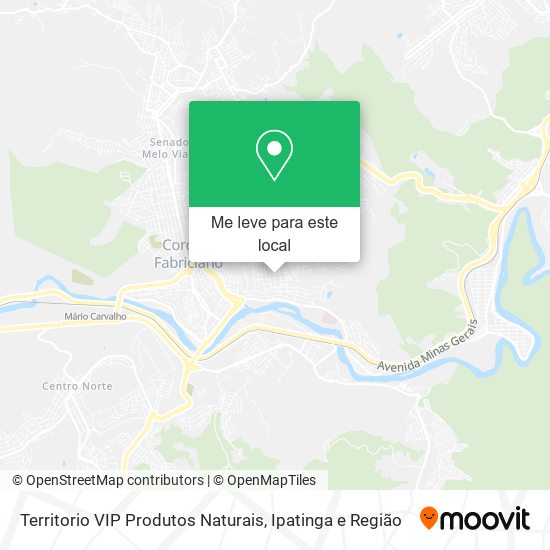 Territorio VIP Produtos Naturais mapa