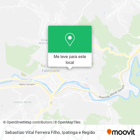 Sebastiao Vital Ferreira Filho mapa