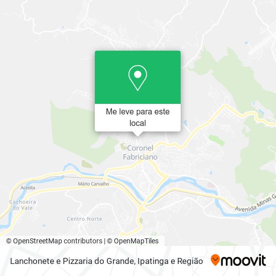 Lanchonete e Pizzaria do Grande mapa