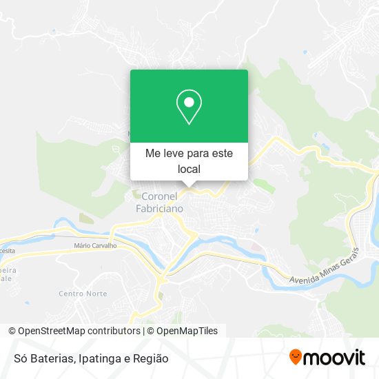 Só Baterias mapa