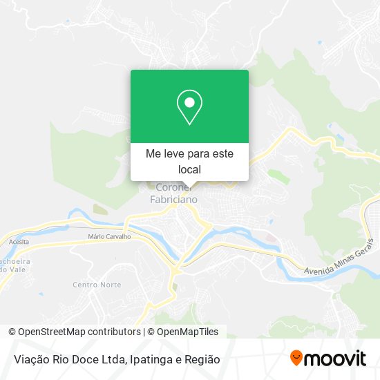 Viação Rio Doce Ltda mapa