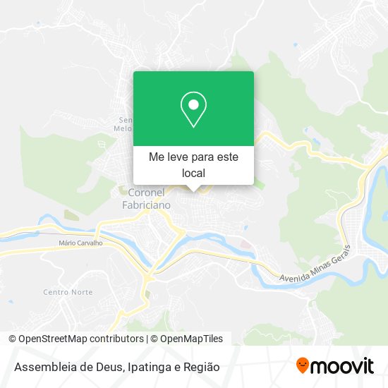 Assembleia de Deus mapa