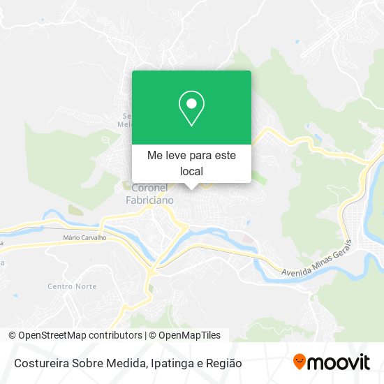 Costureira Sobre Medida mapa