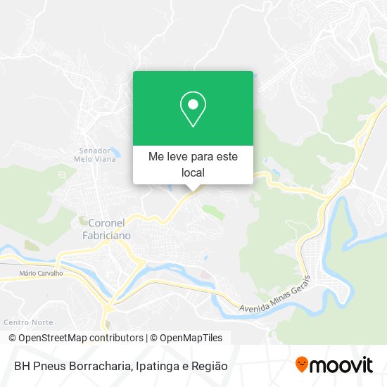 BH Pneus Borracharia mapa