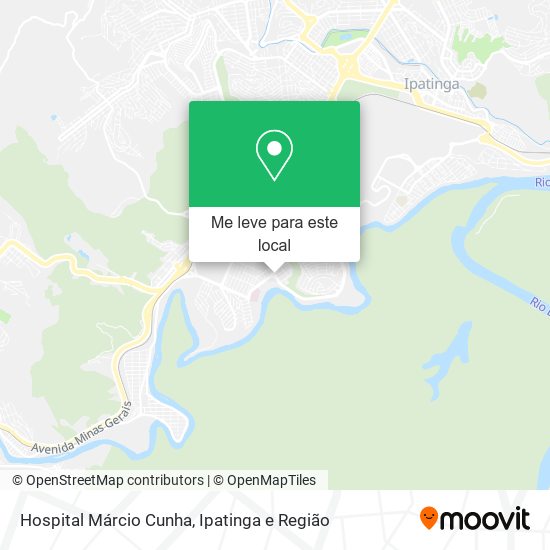 Hospital Márcio Cunha mapa