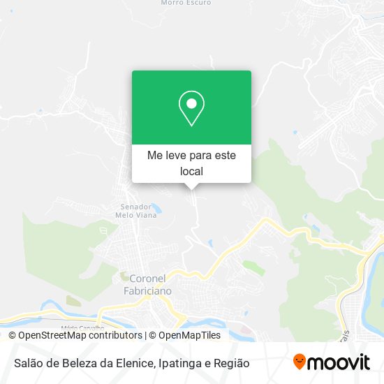 Salão de Beleza da Elenice mapa