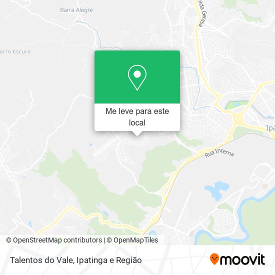 Talentos do Vale mapa