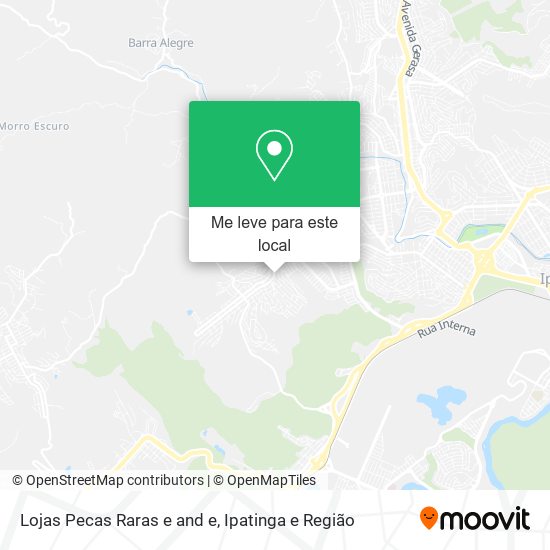 Lojas Pecas Raras e and e mapa