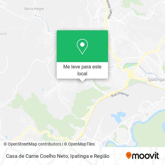 Casa de Carne Coelho Neto mapa