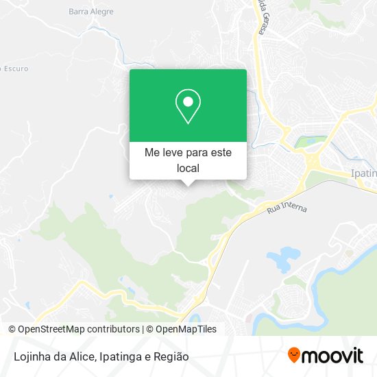 Lojinha da Alice mapa