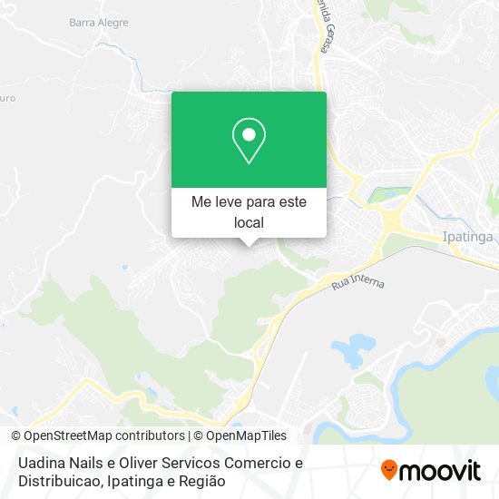 Uadina Nails e Oliver Servicos Comercio e Distribuicao mapa