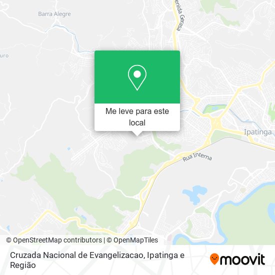 Cruzada Nacional de Evangelizacao mapa