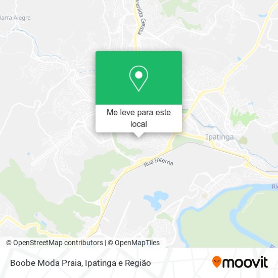 Boobe Moda Praia mapa