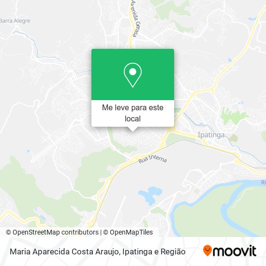 Maria Aparecida Costa Araujo mapa