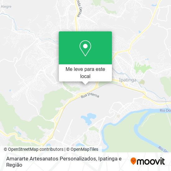 Amararte Artesanatos Personalizados mapa