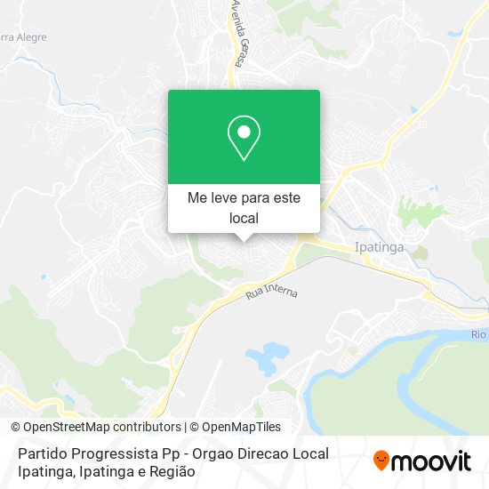 Partido Progressista Pp - Orgao Direcao Local Ipatinga mapa