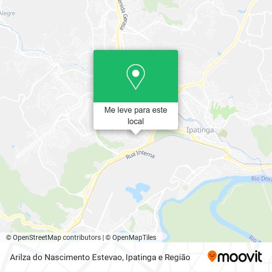 Arilza do Nascimento Estevao mapa