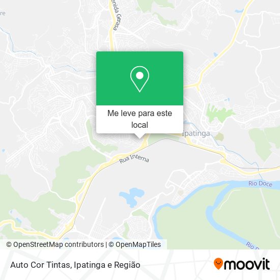 Auto Cor Tintas mapa