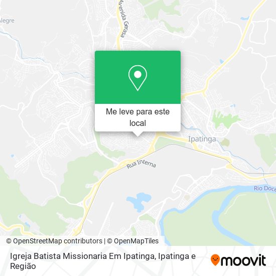 Igreja Batista Missionaria Em Ipatinga mapa