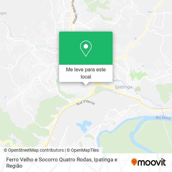 Ferro Velho e Socorro Quatro Rodas mapa