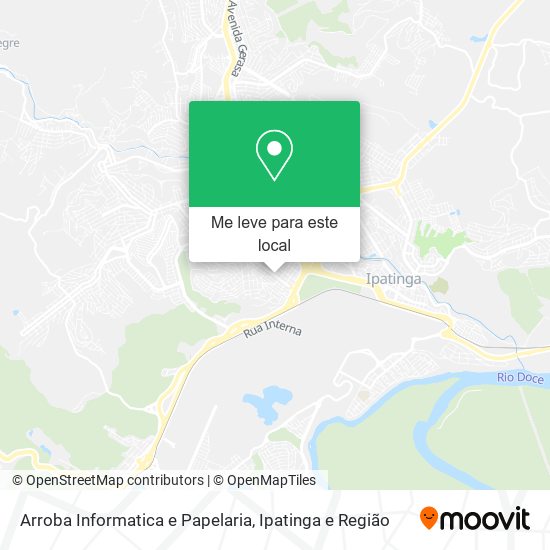 Arroba Informatica e Papelaria mapa