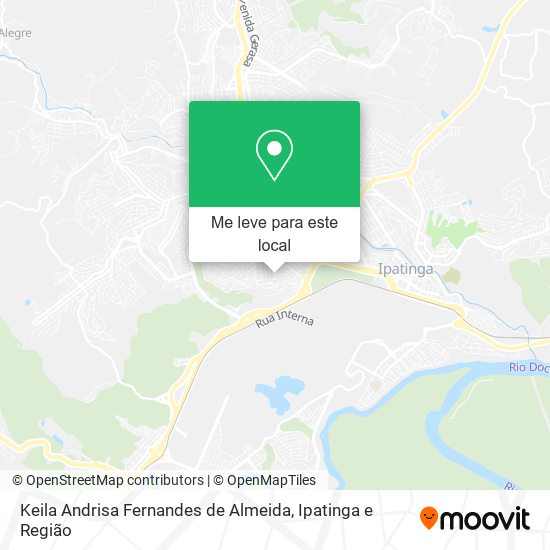 Keila Andrisa Fernandes de Almeida mapa