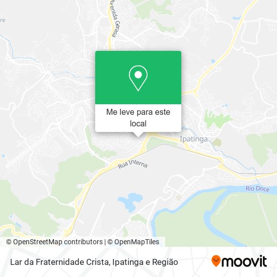 Lar da Fraternidade Crista mapa