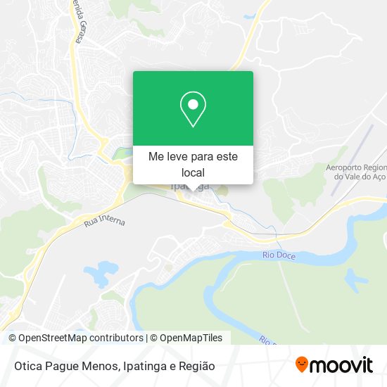 Otica Pague Menos mapa