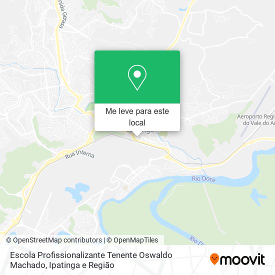 Escola Profissionalizante Tenente Oswaldo Machado mapa
