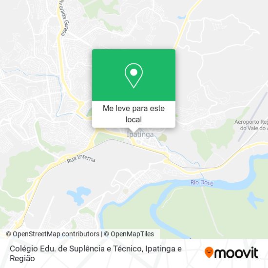 Colégio Edu. de Suplência e Técnico mapa