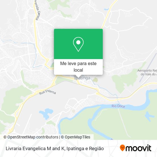 Livraria Evangelica M and K mapa