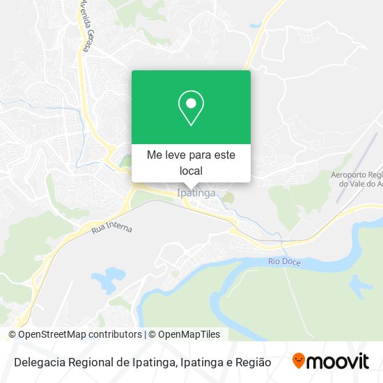 Delegacia Regional de Ipatinga mapa