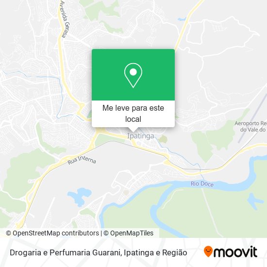 Drogaria e Perfumaria Guarani mapa