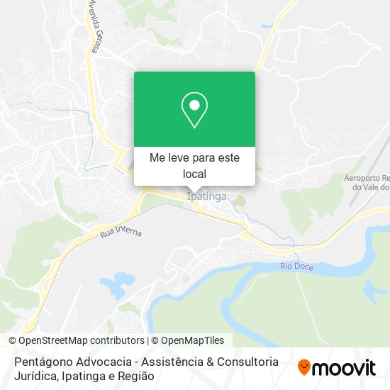 Pentágono Advocacia - Assistência & Consultoria Jurídica mapa