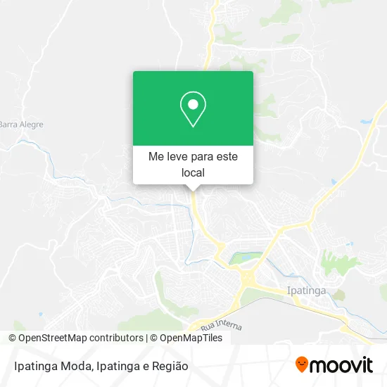 Ipatinga Moda mapa