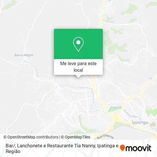 Bar / , Lanchonete e Restaurante Tia Nanny mapa