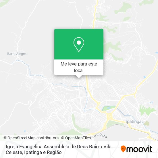 Igreja Evangélica Assembléia de Deus Bairro Vila Celeste mapa