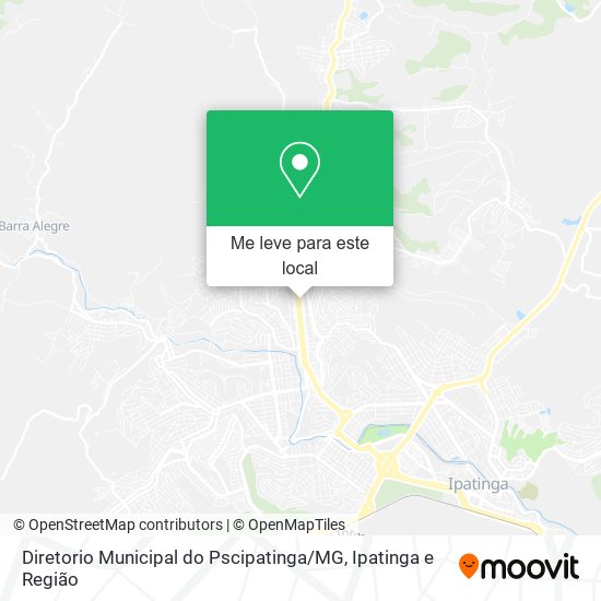 Diretorio Municipal do Pscipatinga / MG mapa