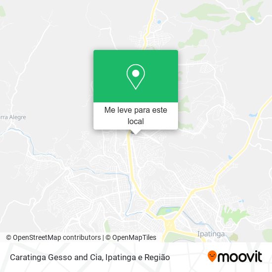 Caratinga Gesso and Cia mapa