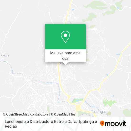 Lanchonete e Distribuidora Estrela Dalva mapa