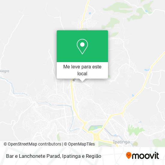 Bar e Lanchonete Parad mapa