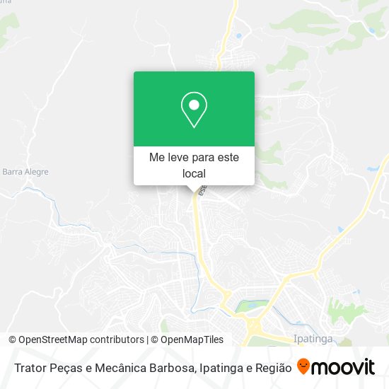 Trator Peças e Mecânica Barbosa mapa