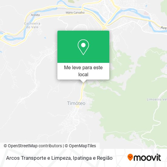 Arcos Transporte e Limpeza mapa